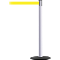 Tensator 889B3335STDNOY5XC Montant pour syst&egrave;me Advance TensaBarrier, Acier, 36" h, Ruban Jaune, Longueur du ruban 7,5'