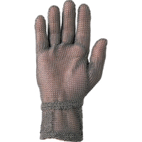 Jomac Canada CM030504 2" Cuff Mesh Glove, Size Large/9, Stainless Steel Shell, ANSI/ISEA 105 Level 5