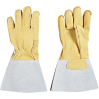 Natpro 7-951060-1-2XL Lineman's Glove, Large, Grain Cowhide Palm, Cotton Inner Lining