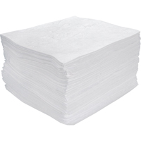 Produits de sécurité Zenith SEH942 Feuilles absorbantes souffl&eacute;es de premi&egrave;re qualit&eacute;, Huile seulement, 15" x 17", 30 gal. d'absorption
