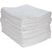 Zenith Safety Products SEH974 Premium Fine Fiber Sorbent Pads, Oil Only, 15" x 17", 30 gal. Absorbancy