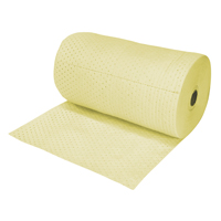 Produits de sécurité Zenith SEH988 Rouleaux absorbants en fibres fines de premi&egrave;re qualit&eacute; pour mati&egrave;res dangereuses, Lourd, 150' lo x 30" la, Absorption 50 gal.