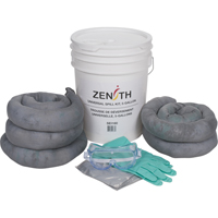 Zenith Safety Products SEI160 Spill Kit, Universal, Pail, 5 US gal. Absorbancy