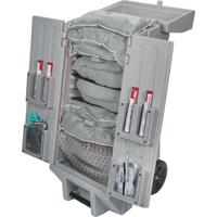 Produits de sécurité Zenith SEI199 Trousse de lutte contre les d&eacute;versements Tool Kaddie, Universel, Chariot, Absorbance de 30 gal. US