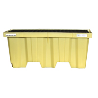 Enpac 5222-YE Nestable 2-Drum Poly-Spillpallet Without Drain, 66 US gal. Spill Capacity, 51" x 26" x 21"