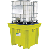 Enpac 5460-YE IBC Space-Saver Without Drain, 275 US gal. Spill Capacity, 57" x 57" x 48"