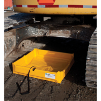 Enpac 5644-YE-F Mini bermes de confinement pliantes Duck Ponds, Capacit&eacute; 60 gal. US, 4' la x 4' lo x 6" h, Paroi en mousse