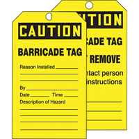 Tags By-The-Roll Safety Tags, Cardstock, 3" W x 6-1/4" H, English  SEI940 | TENAQUIP