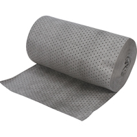 Zenith Safety Products SEI968 Industrial-Grade Fine Fibre Sorbent Rolls, Mediumweight, 150' L x 30" W, 50 gal. Absorbancy