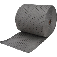 Produits de sécurité Zenith SEI967 Rouleaux absorbants en fibres fines de calibre industriel, Lourd, 150' lo x 15" la, Absorption 35 gal.