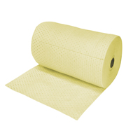 Zenith Safety Products SEI973 Industrial-Grade Fine Fibre Sorbent Rolls, Heavyweight, 150' L x 30" W, 70 gal. Absorbancy
