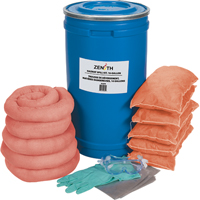 Produits de sécurité Zenith SEJ279 Trousse de lutte contre les d&eacute;versements, Mati&egrave;res dangereuses, Seau, Absorbance de 16 gal. US