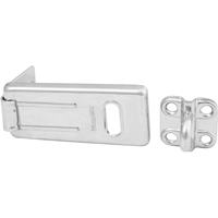Master Lock 703D General Security Hardened Steel Hasp, Silver
