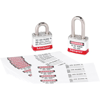 Master Lock 461 &eacute;tiquettes d'identification &agrave; photo pour cadenas en thermoplastique Zenex
