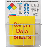 Accuform Signs ZRS349 Panneaux de style panier pour mati&egrave;res dangereuses, Anglais, Compris reliures