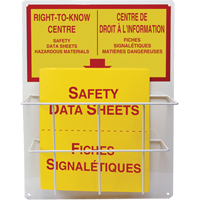 Accuform Signs FBZRS339 Panneaux de style panier, Anglais & français, Compris reliures