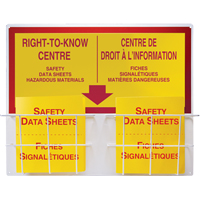 Accuform NMC FBZRS340 Basket Style Centre Boards, English & French, Binders Included