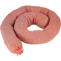 Produits de sécurité Zenith SEJ941 Remblais tubulaires absorbants, Mati&egrave;res dangereuses, Absorption 40 gal., 3" la x 4' lo, Pqt de 25