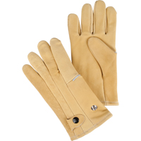 Natpro 7-67260-L Gants de style conducteur, Grand, Paume en Cuir fleur de vache, Molleton