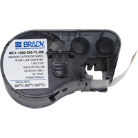 Brady M4C-1000-595-YL-BK Label Maker Cartridge, Black
