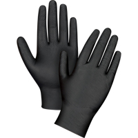 Heavyweight Tactile Grip Examination Gloves, X-Small, Nitrile, 8-mil, Powder-Free, Black SDL990 | TENAQUIP