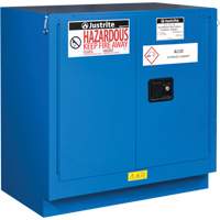 Justrite 862328 Sure-Grip&reg; Ex Hazardous Material Undercounter Safety Cabinets, 22 gal., 35" x 35" x 22"