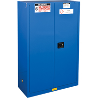 Justrite 8645282 ChemCor&reg; Lined Hazardous Material Safety Cabinets, 45 gal., 43" x 65" x 18"