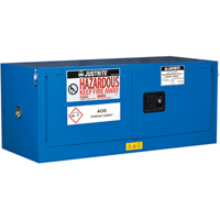 Justrite 8613282 ChemCor&reg; Lined Hazardous Material Piggyback Safety Cabinets, 12 gal., 43" x 18" x 18"