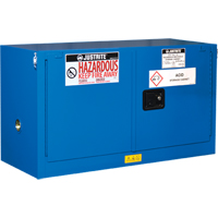 Justrite 8617282 Armoires empil&eacute;es doubl&eacute;es pour rangement de mati&egrave;res dangereuses Chem-Cor, 17 gal., 43" x 24" x 18"