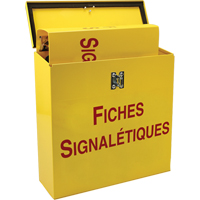 Accuform Signs FRZRS367 Boîte pour documents de s&eacute;curit&eacute; pour le chantier, Français, Compris reliures