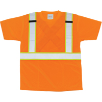 CSA Compliant T-Shirt, Polyester, X-Large, Orange SEL245 | TENAQUIP