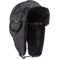 Ergodyne 16845 Chapeau de trappeur classique N-Ferno 6802, Doublure en Fourrure synth&eacute;tique, Grand/T-Grand, Noir
