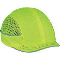 Skullerz<sup>®</sup> 8950 Micro Brim Bump Cap, High Visibility Lime Green  SEM581 | TENAQUIP