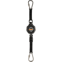 Ergodyne 19300 Squids&reg; 3000 Tool Lanyard, Retractable, Dual Carabiner