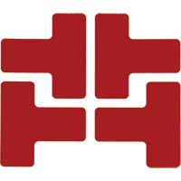 Brady 104436 Floor Corner Marks, T, 5" L x 2" W, Red, Polyester