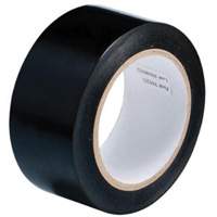 Brady 58222 Ruban de marquage pour planchers, 2" x 108', Vinyle, Noir