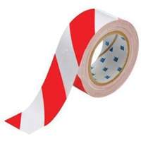 Brady 104318 ToughStripe&reg; Floor Marking Tape, 2" x 100', Polyester, Red and White