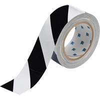 Brady 104319 Ruban de marquage pour planchers ToughStripe, 2" x 100', Polyester, Noir et blanc