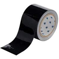 Brady 104340 ToughStripe&reg; Floor Marking Tape, 3" x 100', Polyester, Black