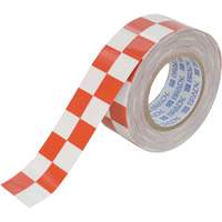 Brady 121916 Ruban de marquage &agrave; carreaux pour planchers ToughStripe, 2" x 100', Polyester, Rouge et blanc