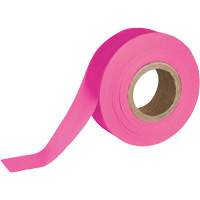 Brady 58354 Flagging Tape, 1.188" W x 150' L, Fluorescent Pink