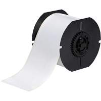 Brady B30C-3000-569-WT Ruban d'imprimante &agrave; faible teneur en halog&eacute;nures, Polyester, Blanc, Largeur de 3"