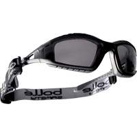 Bollé Safety TRACPSF Tracker Safety Glasses, Grey/Smoke Lens, Anti-Fog/Anti-Static, Meets/Exceeds CSA Z94.3