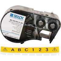 Brady M4C-500-595-YL-BK Label Maker Cartridge, Black