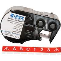 Brady M4C-500-595-RD-WT Label Maker Cartridge, White