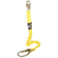 3M DBI Sala Protection Contre Les Chutes 1244321C Longe d'ancrage antichoc ShockWave 2, 6', Point d'ancrage &agrave; Crochet mousqueton, Crochet mousqueton aux jambes, Polyester