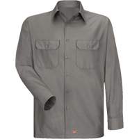 Red Kap SY50GY-RG-XXL Chemise &agrave; manches longues en tissu ind&eacute;chirable, Hommes, 2T-Grand, Gris