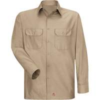 Red Kap SY50KH-RG-XXL Long Sleeve Ripstop Shirt, Men's, 2X-Large, Khaki