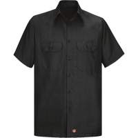 Red Kap SY60BK-SSL-XXL Short Sleeve Ripstop Shirt, Men's, 2X-Large (Tall), Black