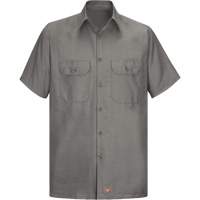 Red Kap SY60GY-SS-XXL Chemise &agrave; manches courtes en tissu ind&eacute;chirable, Hommes, 2T-Grand, Gris